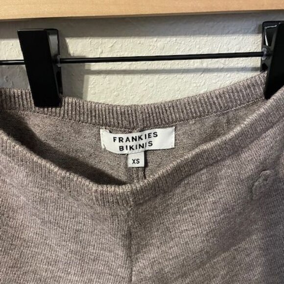 FRANKIES BIKINIS Providence Cloud Knit Mini Short in Dark Pearl - Picture 4 of 4